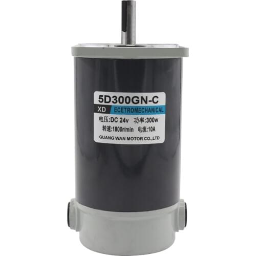 300W DC Motor 12v24v Brush Permanent Magnet IE 2 High-speed Speed Control Motor Turn Forward and Reverse Large Torque Motor N.M