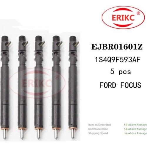 ERIKC 5 PCS EJBR01601Z 1S4Q9F593AF Common Rail Fuel Pump Dispenser Injector EJBR 016 01Z for Euro 3 FORD FOCUS