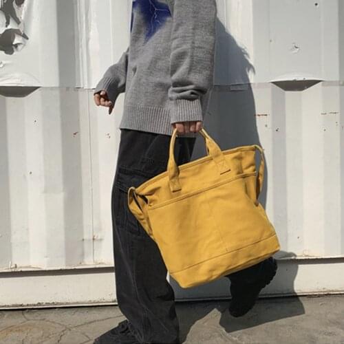 Women Canvas Shoulder Bag Denim Clotch Washable Crossbody Messenger Bags For Book Laptop Simple Handbag Female Casual Tote Bolso