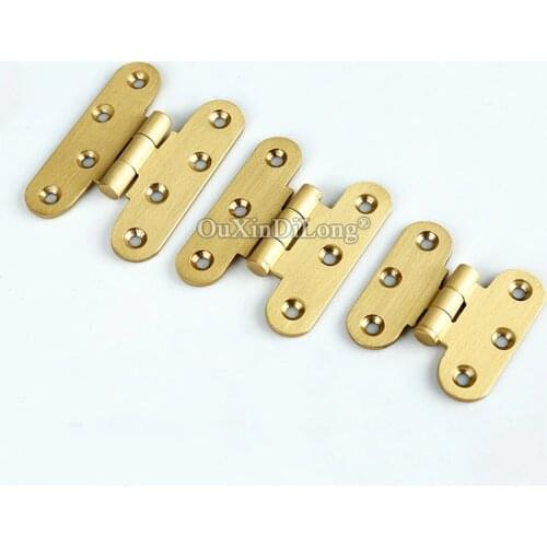Classic Retro 10PCS European Pure Brass Cabinet Hinges Cupboard Wardrobe Kitchen Cabinet Door Hinges Antique Furniture Hinges