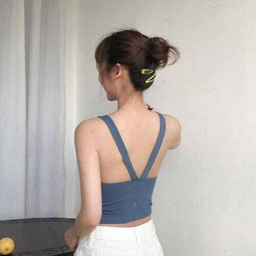 Summer Sexy Blouse Girls Tank Tops Crop Top Hoodie Streetwear INS Fashion Women Clothing White Blue Black