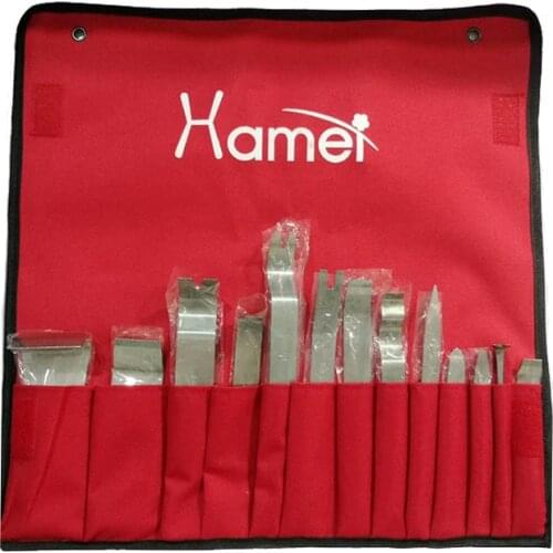 13pcs Auto Trim Removal Tools Metal for Car Panel Dashboard Radio Audio Navigation Fastener Disassembly Stainless Steel Pry Hard