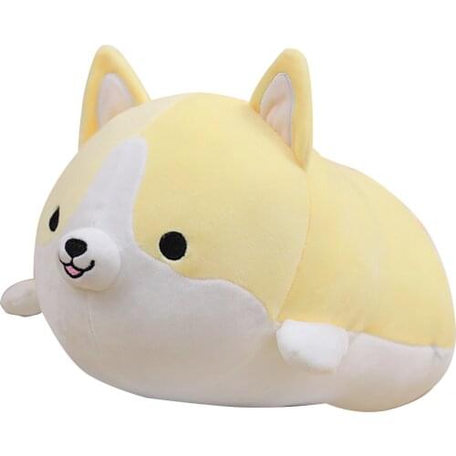 Corgi Pillow Soft Stuffed Animal Toy Plushie For Office Student W50