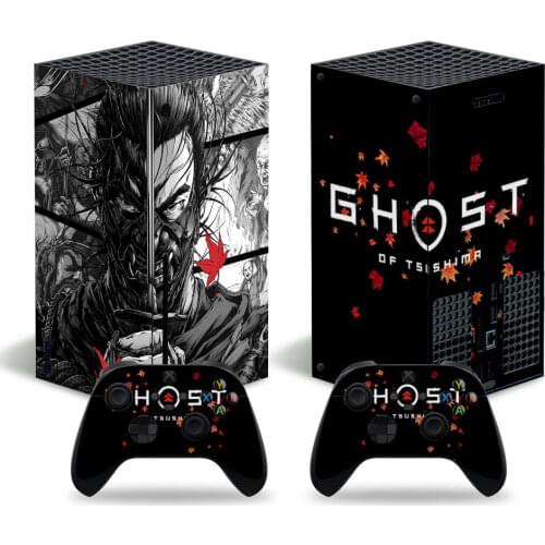 Ghost Style Skin Sticker Decal Cover for Xbox Series X Console and 2 Controllers Xbox Series X Skin Sticker Viny 1
