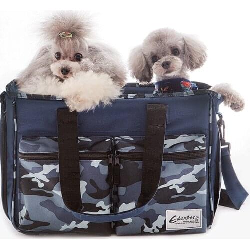 Pet Dog Cat Carrier Bag Pet Travel Shoulder Bag Camouflage Comfort Handbag