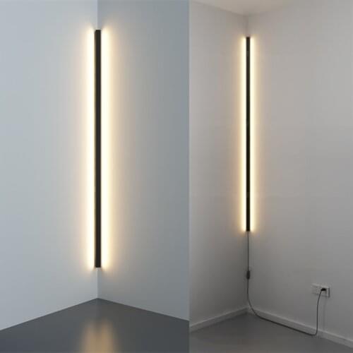 Modern Led Wall Lamp With Plug Minimalist Wall Lamp For Living Room Bedroom Home Decor Warm Light Corner Wall Light Fixtures