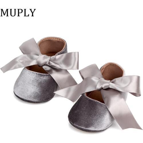 Baby Girl Cute Shoes Bow Lace Up PU Leather Princess Baby Shoes First Walkers Newborn Moccasins Toddler Shoes Baby Girls