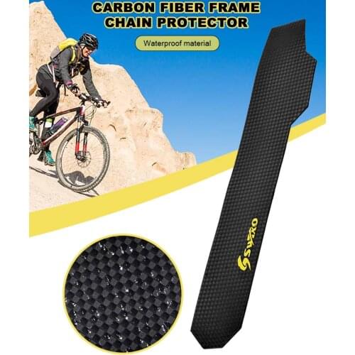 Cycling Care Chain Posted Guards Bicycle Frame Carbon Chain Protector MTB Chain Guide Protector Bumper Strip Bicycle Accessories