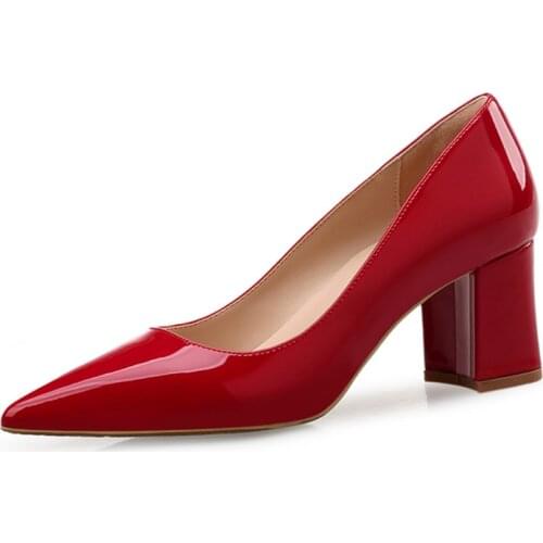 2021 New Split Leather Pointed Toe High Heels Elegant Thick Heel Leopard Print Pumps Women Hot Sale Working Womens Shoes X0024