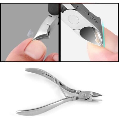 Nail Cuticle Scissor Nipper Ingrown Toenail Cutter Edge Clipper DeadSkin Remover Q81B