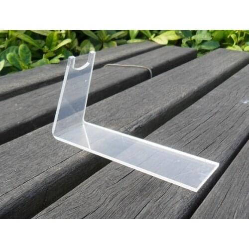 100PCS Clear Acrylic pistols holder gun display stands desktop rack Free Shipping