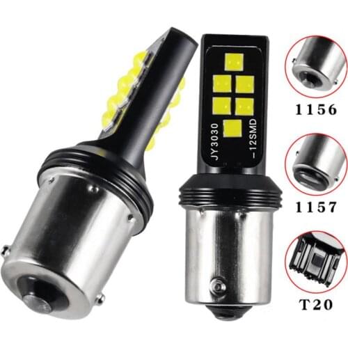 2pcs Py21w Ba15s P21w Led 1156 Bau15s Bulb 3030SMD Canbus 1157 Led Bay15d P21/5w Car Turn Signal Lamp Brake Backup Light QQMY
