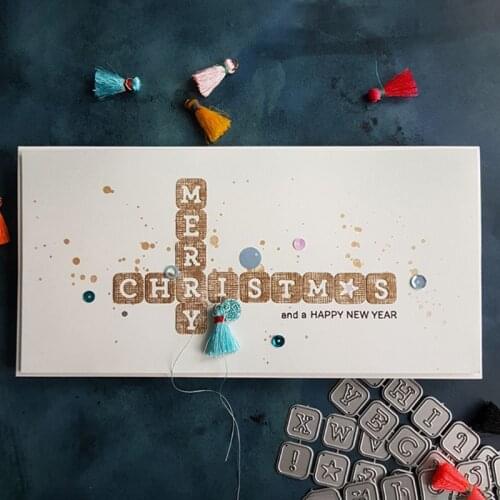 Alphabet Letters Metal Cutting Dies Stencil Scrapbooking DIY Album Stamp Paper Card Embossin