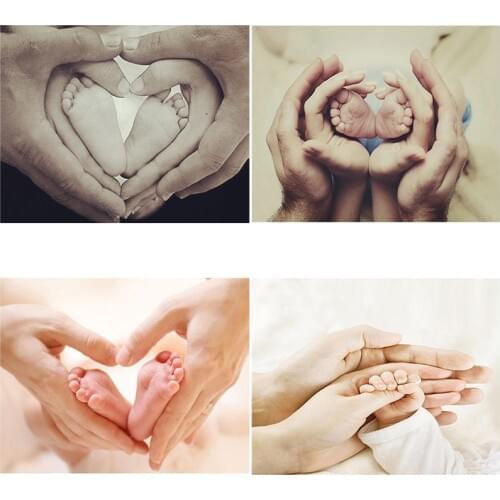 DIY 5D Diamond Painting Baby Feet Love Hand Sweet Room Picture Embroidery Cross Stitch Mosaic Full Round Rhinestone Home Decor