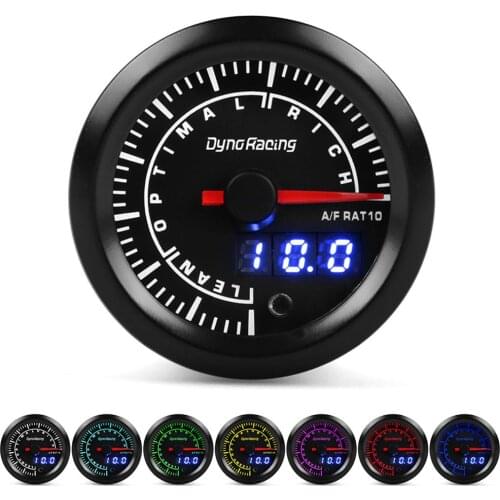 Car Air Fuel Ratio Gauge 3 Digits Display Auto Modification 12V 52mm Pointer Universal Meter Car Styling