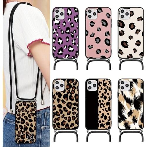 For Samsung Galaxy S21 S8 S9 S10 S20 FE Note 20 Ultra 10 Plus Pro Lite S7 Edge S10e J6 2018 J5 J7 Necklace Lanyards Case Cover