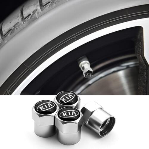 4PCS Aluminum Alloy Car Wheel Tire Air Valve Caps Stem Cover For KIA Cerato Sportage R K2 K3 K5 RIO 3 4 Sorento Auto Accessories