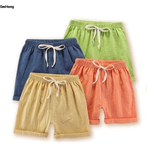 Candy Color Summer Boy Shorts Children Beach Pants Thin Pants For Boy Girls Shorts 2 4 6 8 10 12 Years Short Fille Baby Shorts