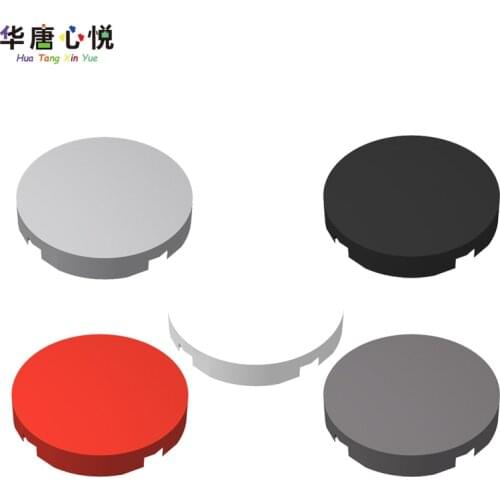 MOC 4150/14769 Accessories 2x2 Smooth Round Plate 20PCS/Set Flat Tile Assemble Parts Building Blocks Childs Gifts Accessory Toy
