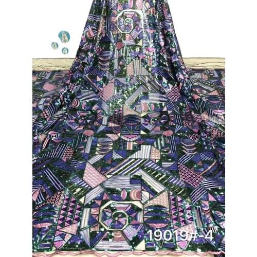 2021 Best-selling African Sequins Lace Fabric French Lace Fabric High Quality Nigerian Tulle Lace Fabric FJ3430