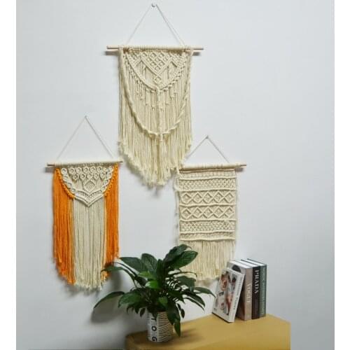 Hot Macrame Wall Hanging Tapestry Wall Decor Boho Chic Bohemian Woven Home Decoration Boho Decoration Bedroom Decor