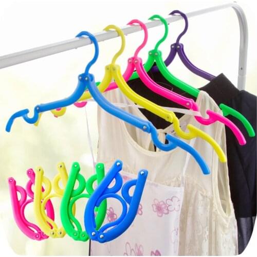 HOT SALE Travel Hangers Portable Folding Clothes Hangers Travel Accessories Foldable Clothes Drying Rack for Travel