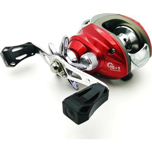 Best Cheap Baitcasting Fishing Reel 10+1 Ball Bearings 7.2:1 High Speed Metal Spool Trout Carp Bait Casting Reels Fishing Tackle