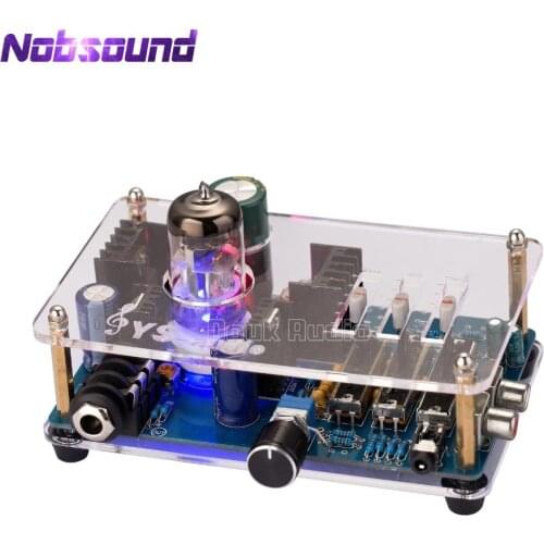 Mini 6N11 Vacuum Tube Headphone Amplifier Preamp MOS Class A amplifier HiFi Amp With Treble & Mid & Bass independent control