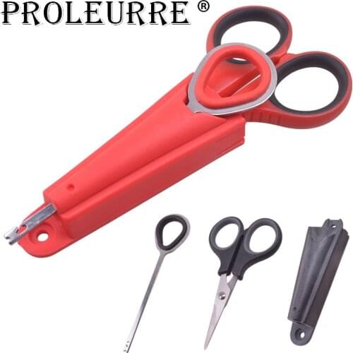 Proleurre Special for fishing toolbox Multipurpose Fishing Scissors Stainless Steel Line Cutter With Hook Remover Fish Tool