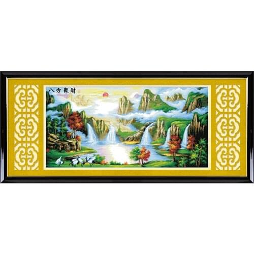 Treasures come from all directions cross stitch kit 14ct 11ct count printed canvas stitching embroidery DIY handmade needlework