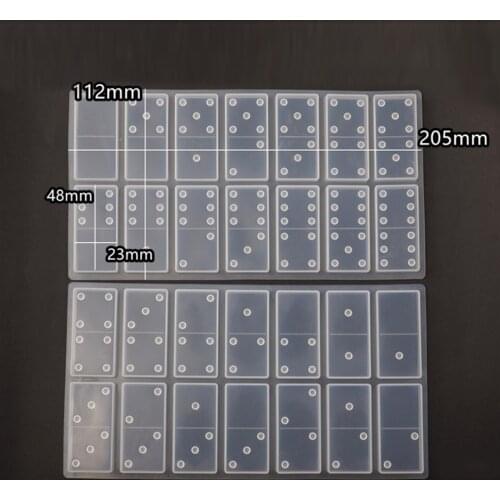 2020 New Dominoes Epoxy Resin Mould Domino Resin Silicone Mold Crafts for Cake Cookie Sugarcraft Polymer Clay DIY Cake Tools