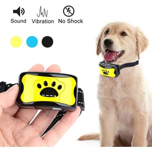 Dog Bark Collar with Automatic Effective Rechargeable Safe Upgraded Dog Bark Collars - 7 Anti-Barking Training Modes Vibration