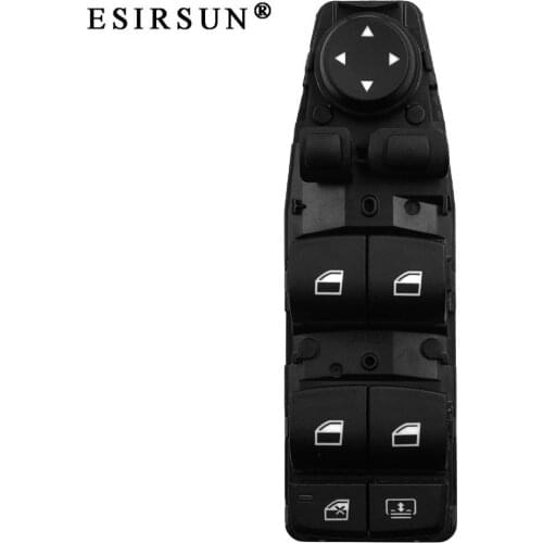 ESIRSUN Window Power Master Glass Lifter Control Switch Fit For BMW F02 F04 F06 F07 F10 F11 F18 ，61319241956
