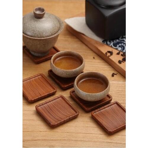 Chinese Coasters Tea Coaster Kung Fu Tea Cup Tray pad Coffee Cup Pad Kitchen table decoration table coaster Plate Mat