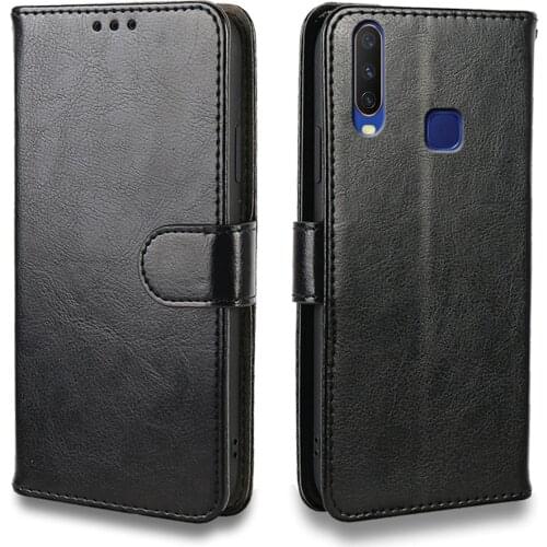 Luxury Case For Vivo Y11 Y12 Y15 V17 Neo Y19 Y91C Case Flip leather Wallet Card Slot silicone Cover Phone