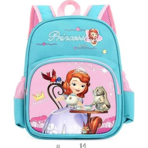 Disney new schoolbag boy Princess girl Sofia primary school cartoon bag outdoor travel light storage backpack