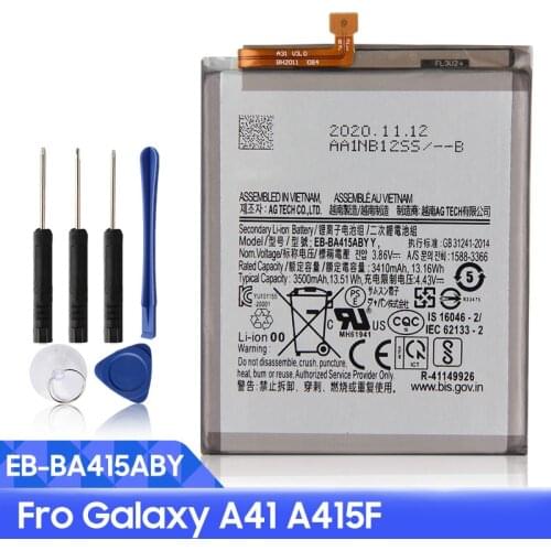 Samsung Original EB-BA415ABY Battery For Samsung Galaxy A41 A415F Genuine Replacement Phone Battery 3500mAh
