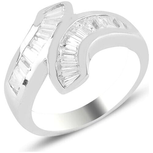 Silver 925 Sterling Zircon Stone Ring