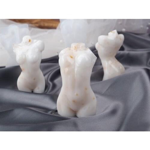 3d Silicone Candle Mold Candle Making Supplies Model Body Mirror Mold DIY Epoxy Mold Plaster Mold Resin Mold