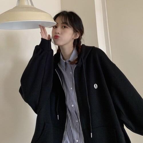 Japanese Oversize Sweater Womens Autumn and Winter Ins Loose Korean Style Boyfriend Idle Style plus Velvet Thickened Vetiver
