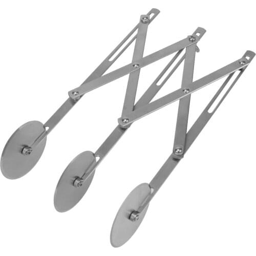 3 Wheels Cutter Pizza Pastry Peeler Flexible Roller Blade Stainless Steel Pizza Tools Bakeware Tools Dough Divider