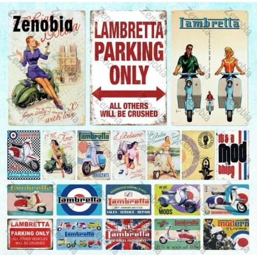 Vintage Tin Sign Motorcycles Retro Decor Motor Metal Plate Signs for Garage Man Cave Bar Pub Club Home Decoration Wall Art Decor