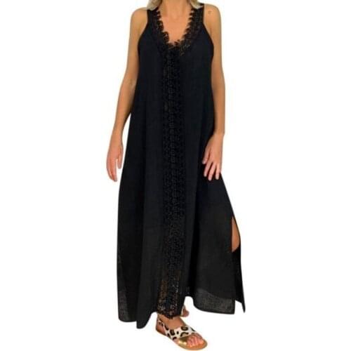 Plus Size Beach Dress Swimwear Women Lace Casual Beach Cover Up Cardigan Swimsuit Bikini Cover ups Long Robe Bathing Clothing