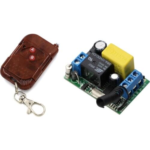 220V 1CH RF Wireless Remote Switch Wireless Light Lamp Switch Receiver With Transmitter 315/433 Controller Automation for Doors