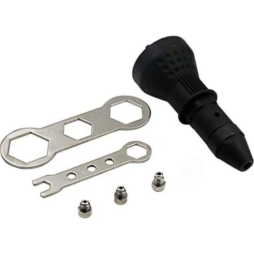 6pcs Electric Riveter Nut Rivet Tool Riveter Gun Blind Rivets Repair Tools Kit Metal Woodworking Stapler Hand Tools