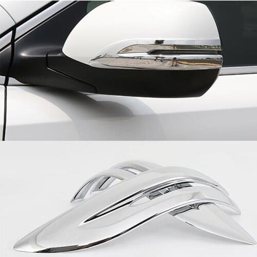 ABS chrome For Honda CR-V CRV 2017 Car styling accessories Car Rearview mirror strip frame panel Cover Trim