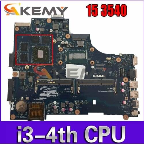 Akemy I3-4030U FOR Dell Latitude 15 3540 Motherboard ZAL00 LA-A491P CN-0X3NC8 X3NC8 Mainboard 100%test
