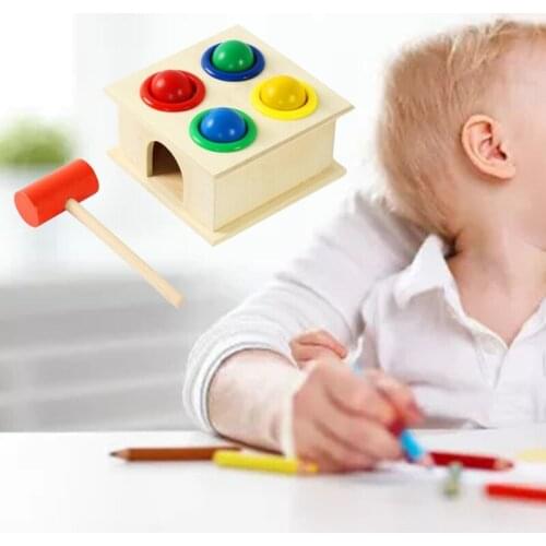 Hammering Pounding Toys Wooden Educational Toy Birthday Gift for 1 2 3+ Years Boy Girl