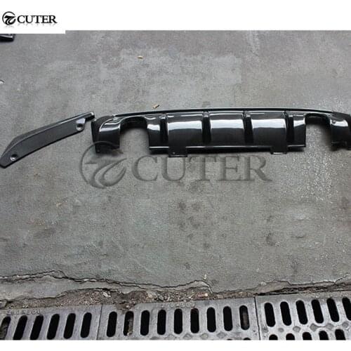 Carbon fiber rear bumper diffuser two out Exhaust lip for Honda Civic 10TH Car body kit 16-17