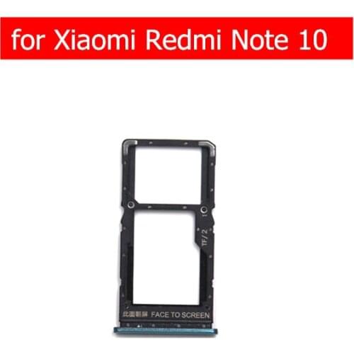 For Xiaomi Redmi Note 10 Card Tray Holder SIM Micro SD Card Slot Adapter Holder Repair Spare Parts